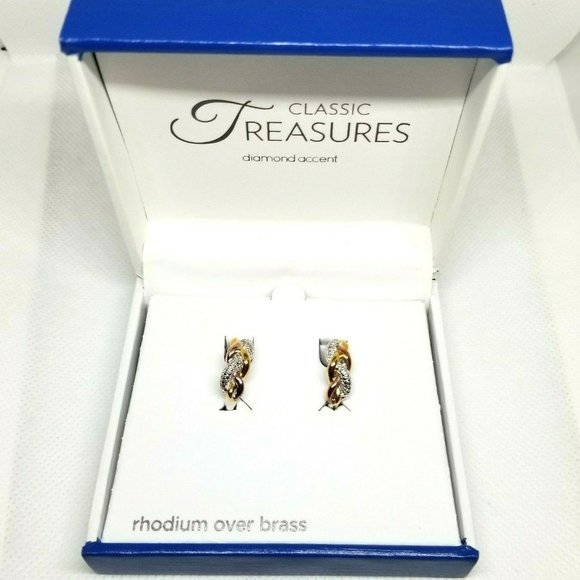 Earrings Rhodium over Brass‎ Classic Treasures - Picture 1 of 5